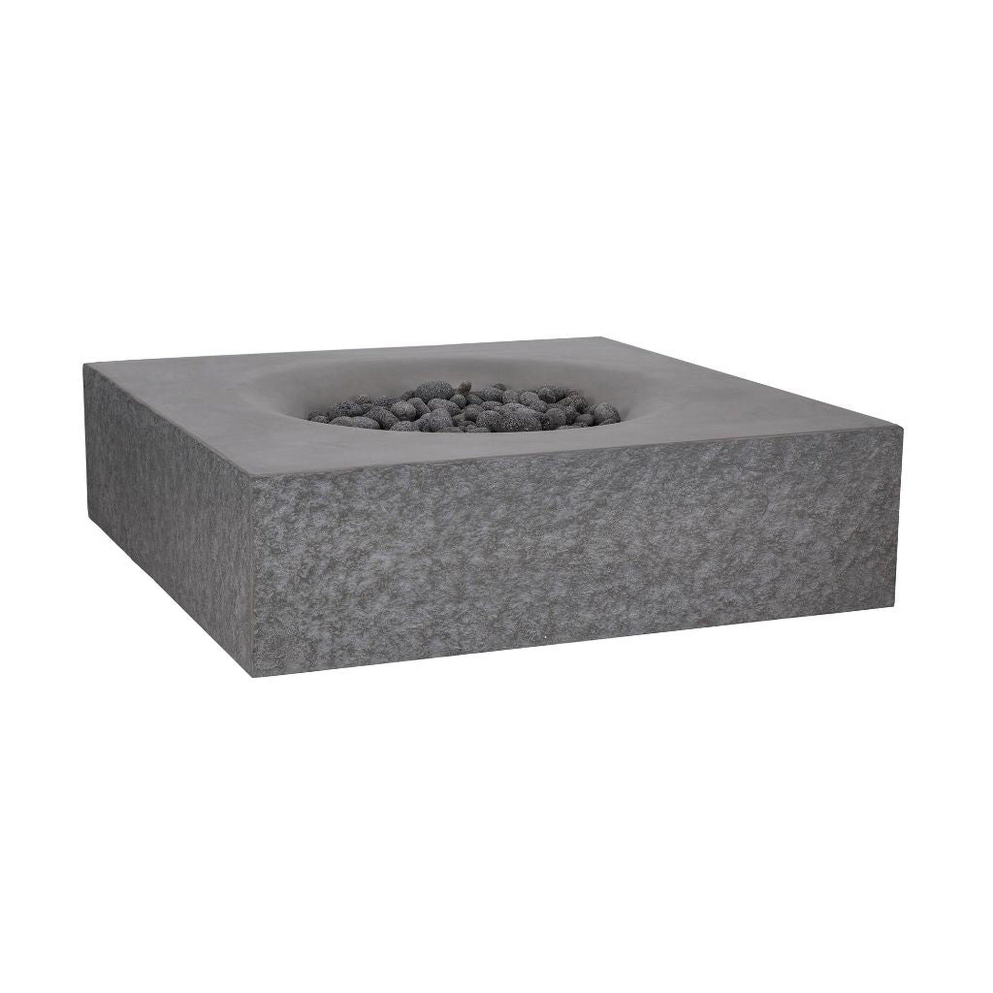 PyroMania Monument 41" x 41" Slate Gray Finish Propane Gas Outdoor Square Fire Table