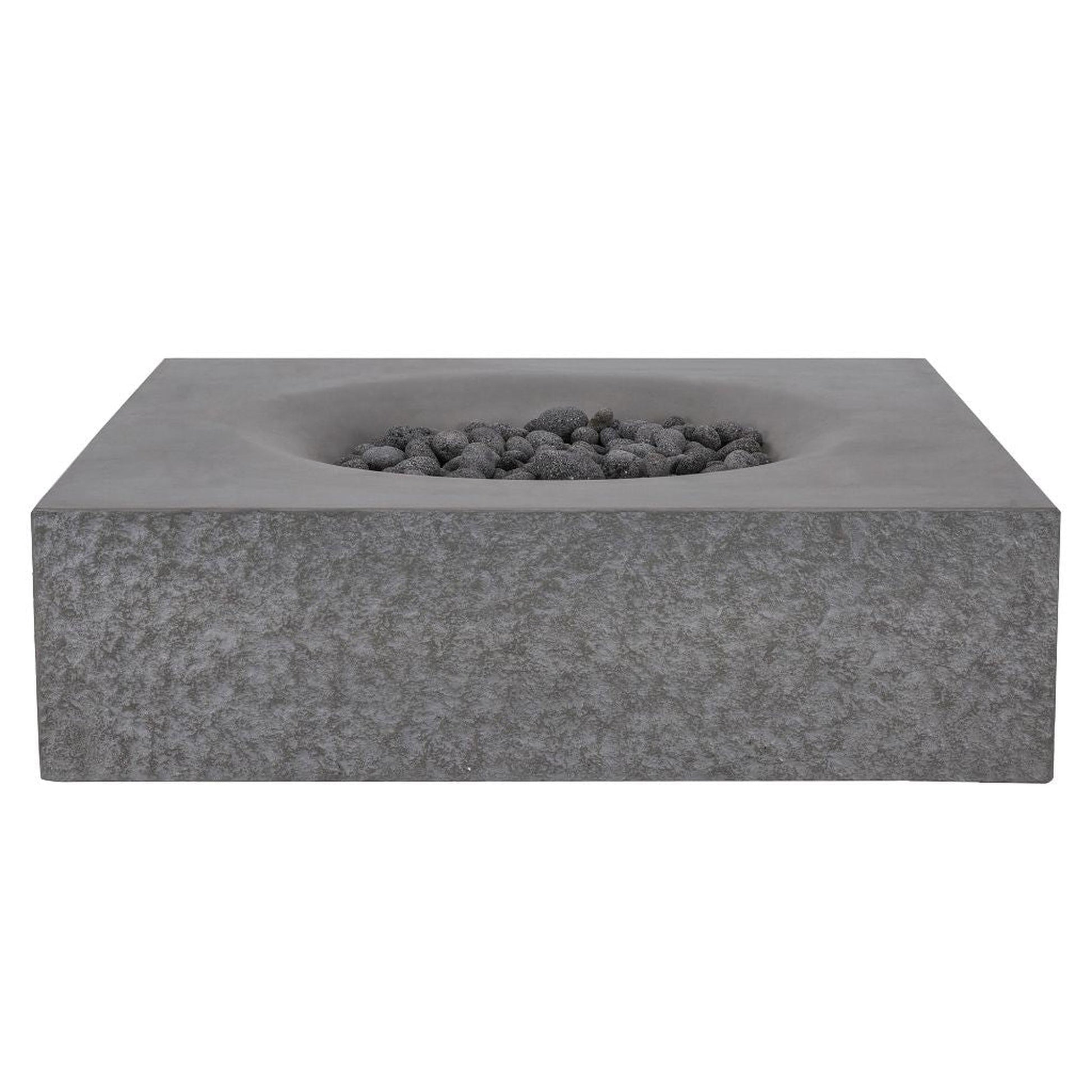 PyroMania Monument 41" x 41" Slate Gray Finish Propane Gas Outdoor Square Fire Table