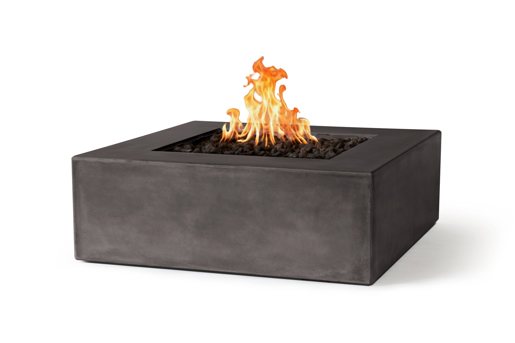 PyroMania Otto 42" x 42" Charcoal Finish Liquid Propane Square Fire Pit Table
