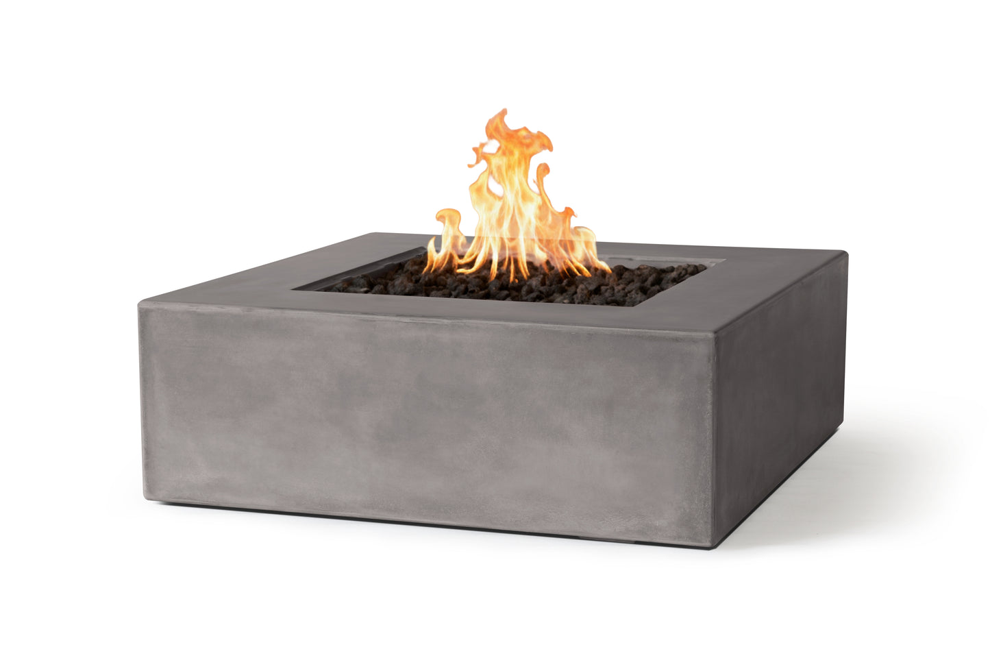 PyroMania Otto 42" x 42" Slate Grey Finish Liquid Propane Square Fire Pit Table