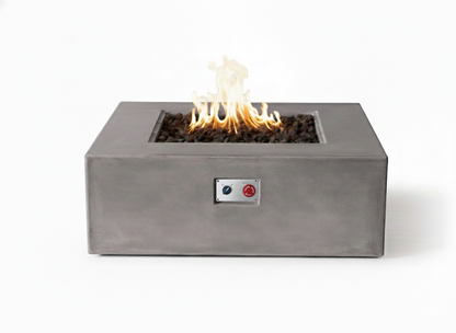 PyroMania Otto 42" x 42" Slate Grey Finish Liquid Propane Square Fire Pit Table