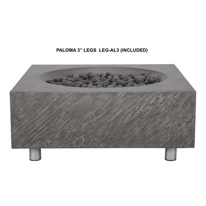 PyroMania Paloma 36" Slate Outdoor Propane Gas Fire Pit Table