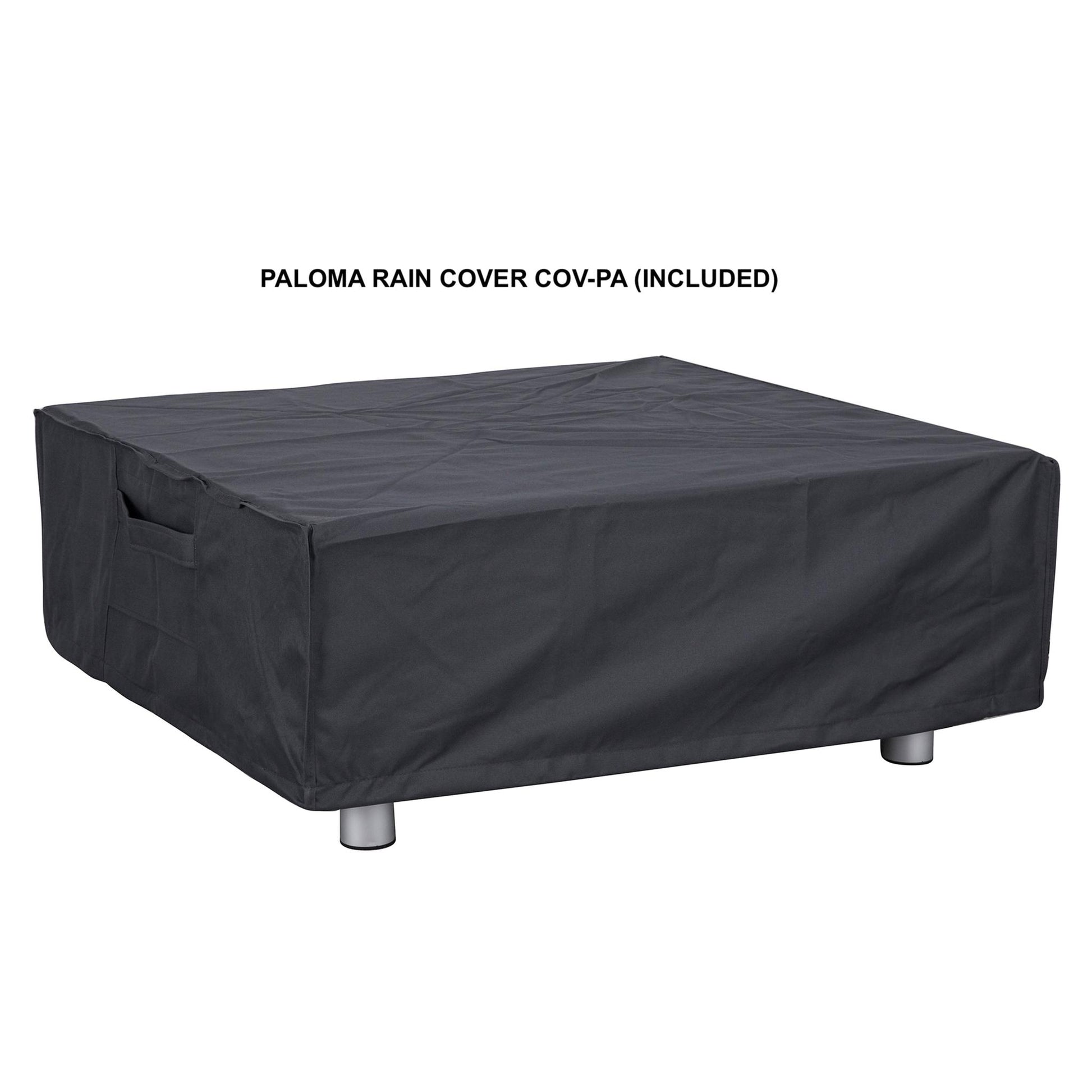 PyroMania Paloma 36" x 36" Charcoal Finish Natural Gas Outdoor Square Fire Table