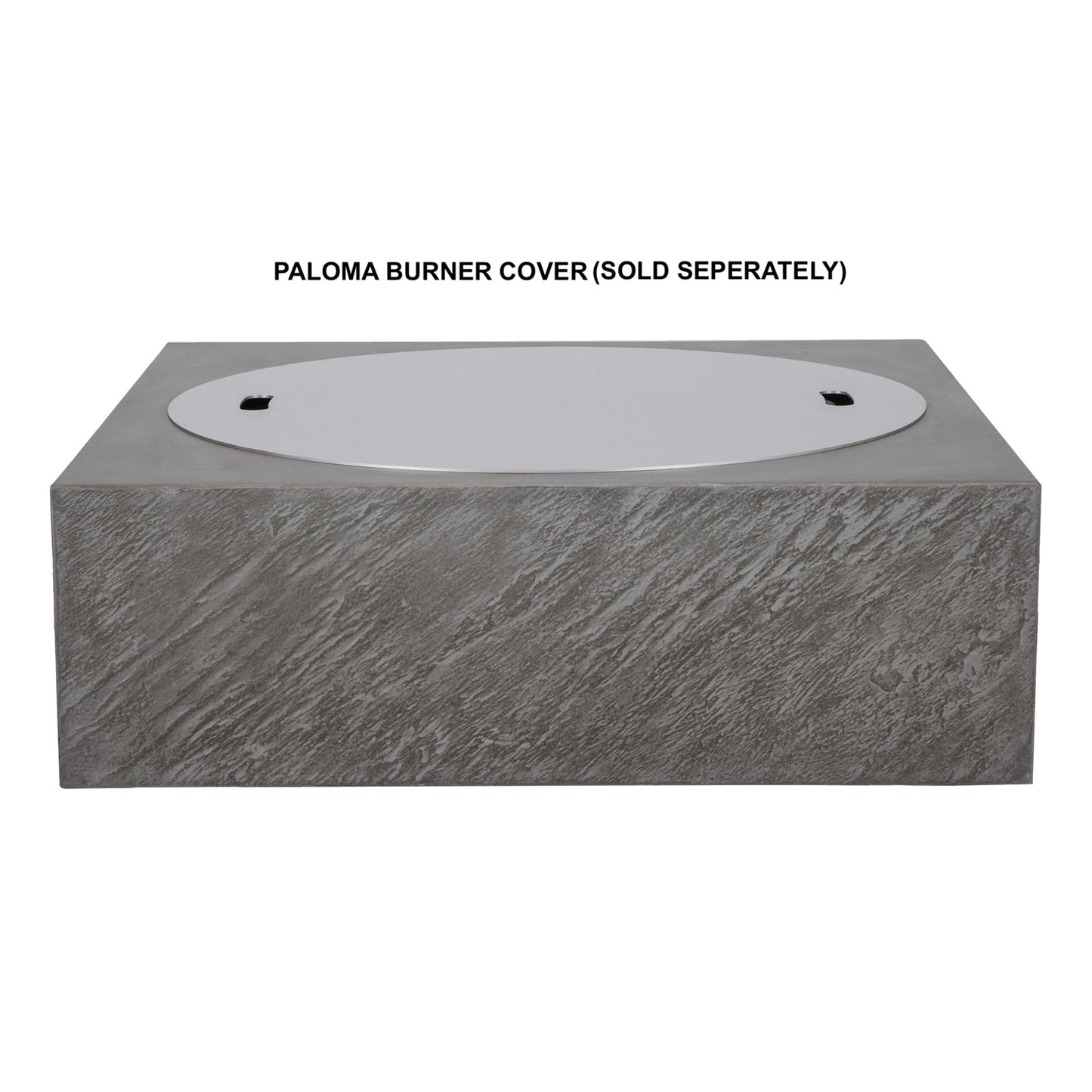 PyroMania Paloma 36" x 36" Slate Gray Finish Natural Gas Outdoor Square Fire Table