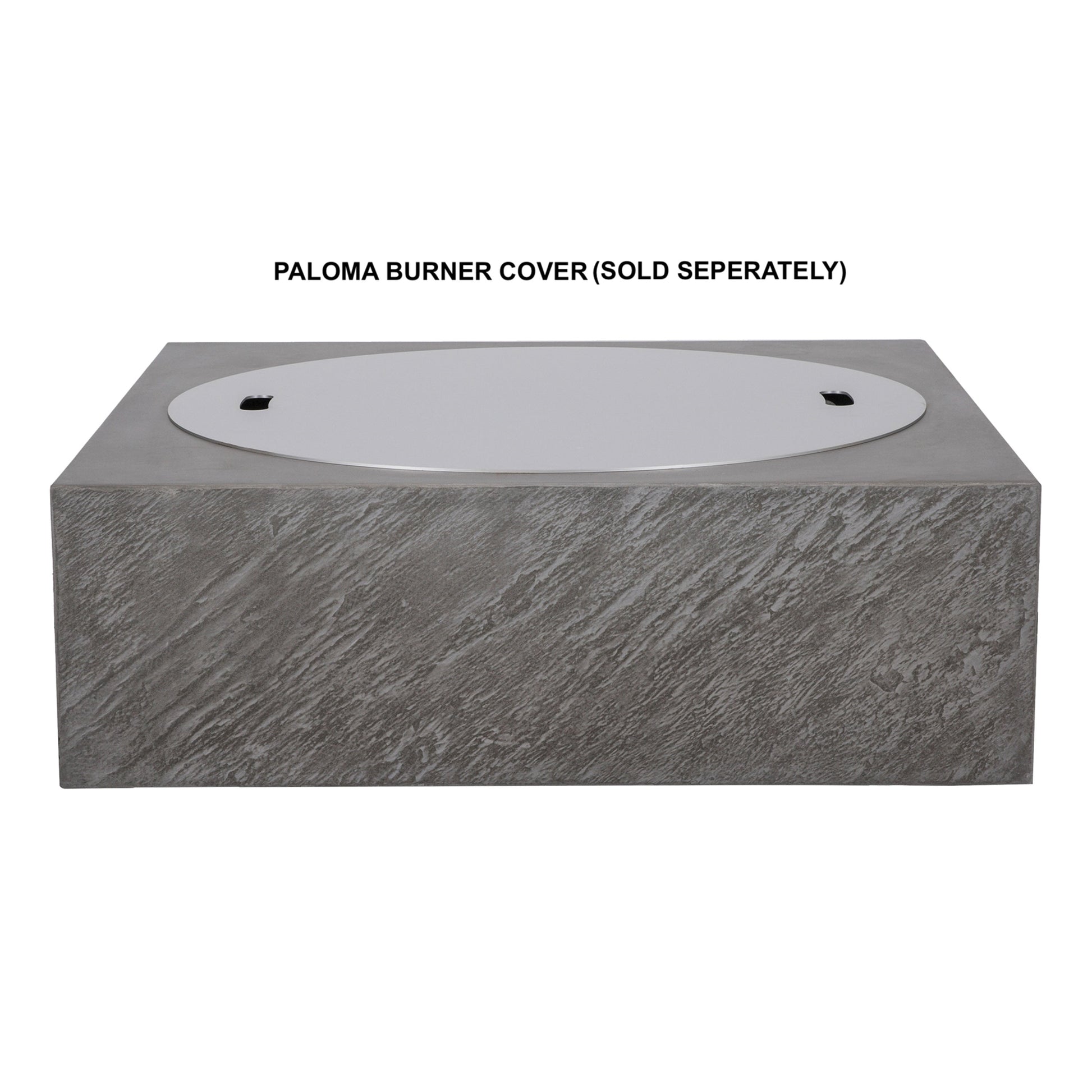 PyroMania Paloma 36" x 36" Slate Gray Finish Natural Gas Outdoor Square Fire Table