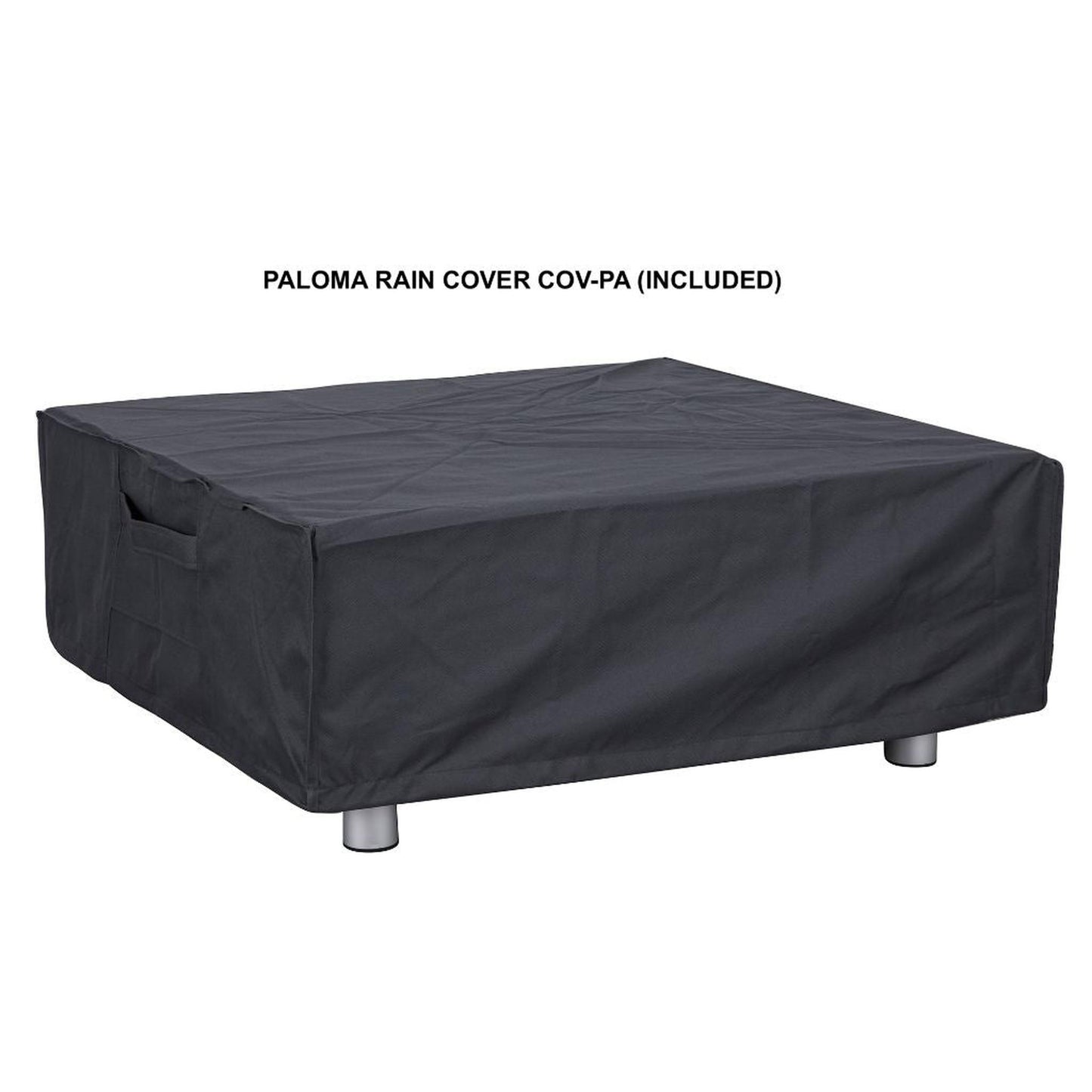 PyroMania Paloma 36" x 36" Slate Gray Finish Propane Gas Outdoor Square Fire Table