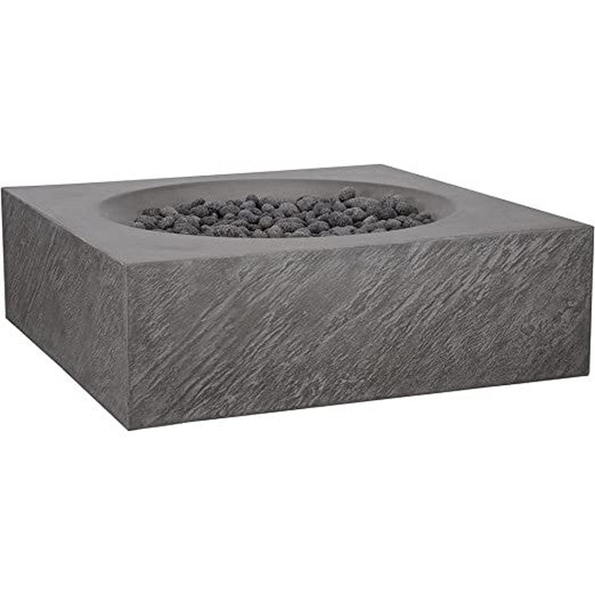 PyroMania Paloma 36" x 36" Slate Gray Finish Propane Gas Outdoor Square Fire Table