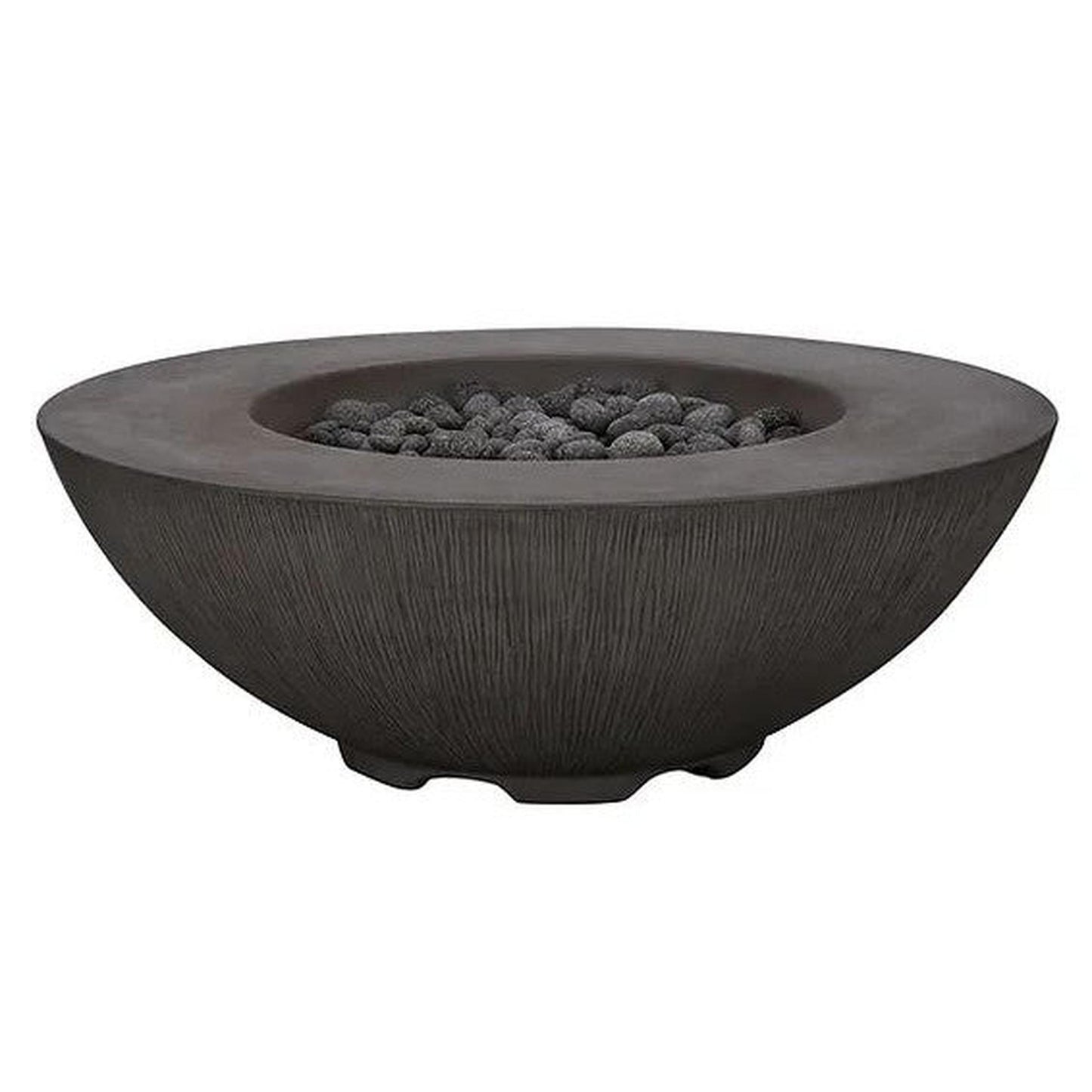 PyroMania Shangri-La 41" Charcoal Finish Natural Gas Outdoor Round Fire Pit Bowl