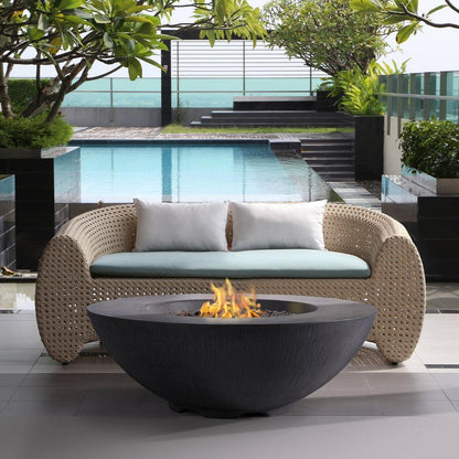 PyroMania Shangri-La 41" Charcoal Finish Natural Gas Outdoor Round Fire Pit Bowl