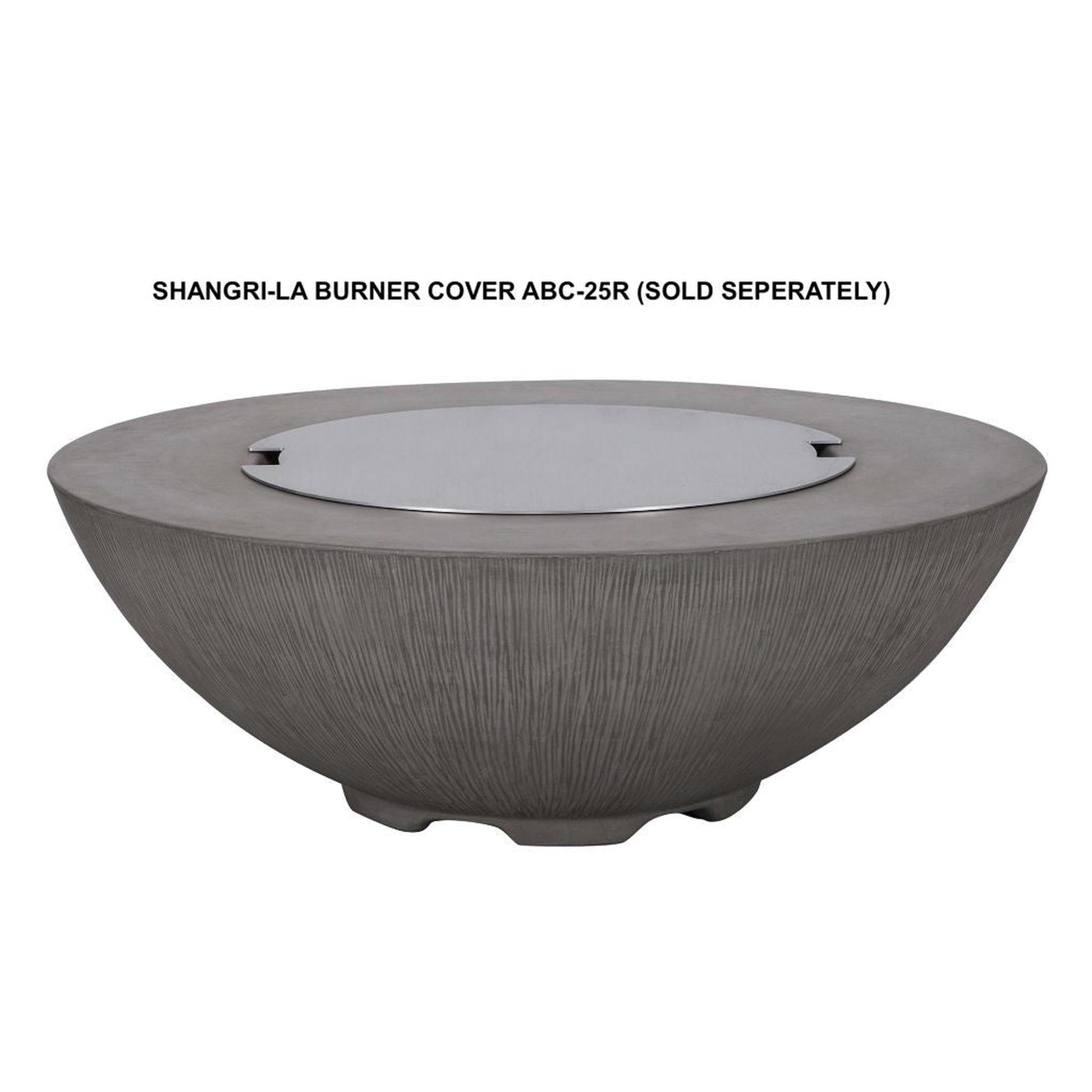 PyroMania Shangri-La 41" Charcoal Round Propane Gas Outdoor Fire Pit Table