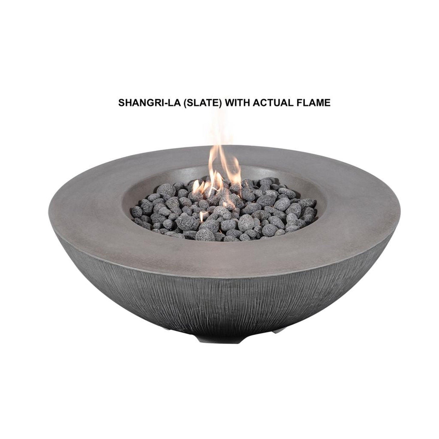 PyroMania Shangri-La 41" Charcoal Round Propane Gas Outdoor Fire Pit Table