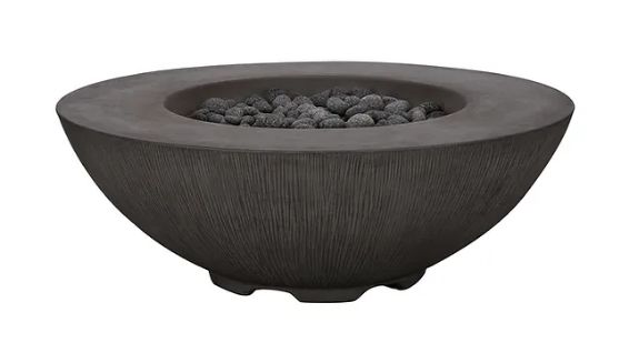 PyroMania Shangri-La 41" Round Charcoal Outdoor Propane Gas Fire Pit Table
