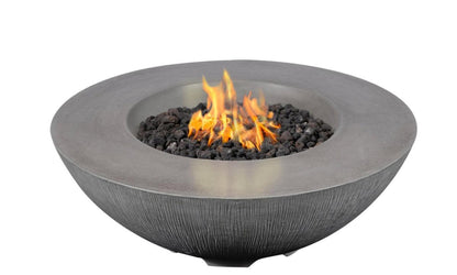 PyroMania Shangri-La 41" Slate Gray Finish Natural Gas Outdoor Round Fire Pit Bowl
