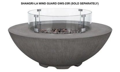 PyroMania Shangri-La 41" Slate Gray Finish Natural Gas Outdoor Round Fire Pit Bowl
