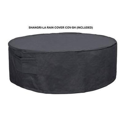 PyroMania Shangri-La 41" Slate Gray Finish Natural Gas Outdoor Round Fire Pit Bowl