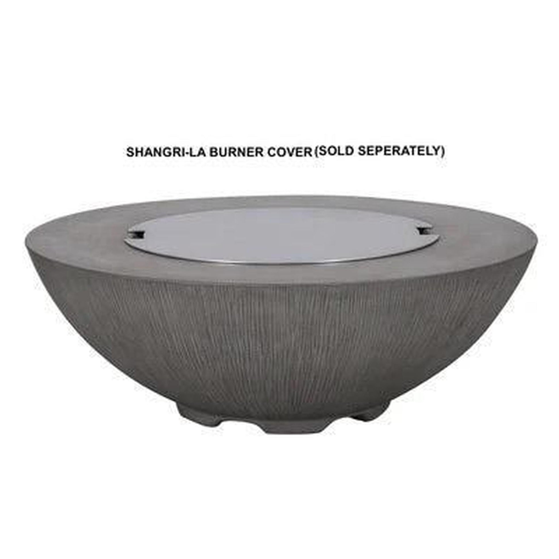 PyroMania Shangri-La 41" Slate Gray Finish Natural Gas Outdoor Round Fire Pit Bowl