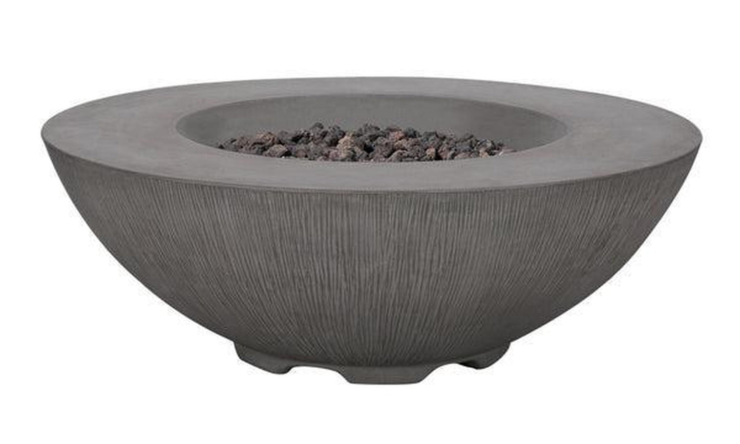 PyroMania Shangri-La 41" Slate Gray Finish Natural Gas Outdoor Round Fire Pit Bowl