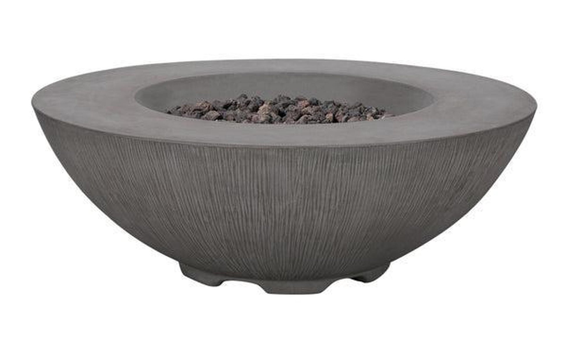 PyroMania Shangri-La 41" Slate Gray Finish Natural Gas Outdoor Round Fire Pit Bowl