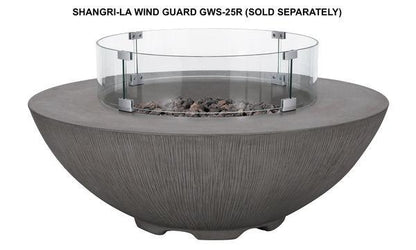 PyroMania Shangri-La 41" Slate Gray Finish Natural Gas Outdoor Round Fire Pit Bowl