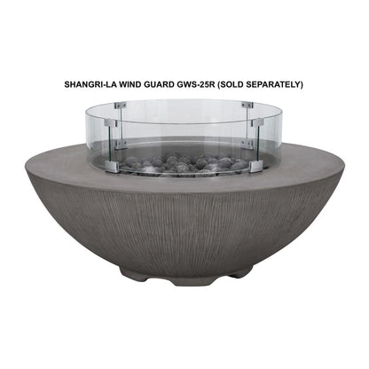 PyroMania Shangri-La 41" Slate Round Natural Gas Outdoor Fire Pit Table