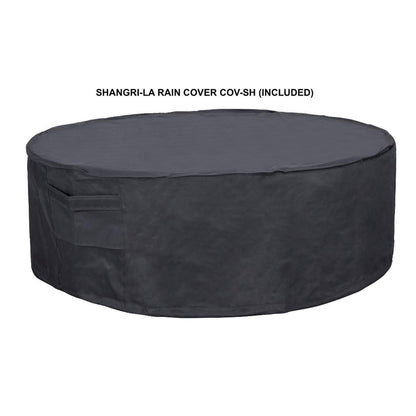 PyroMania Shangri-La 41" Slate Round Natural Gas Outdoor Fire Pit Table