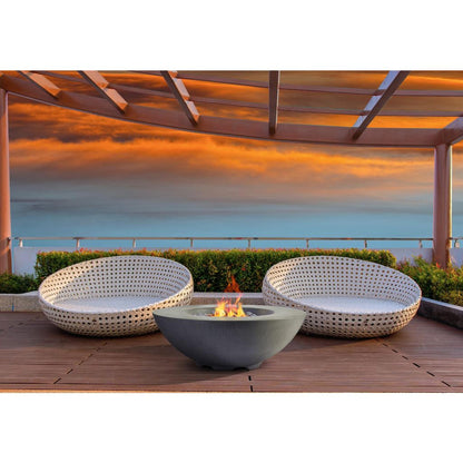 PyroMania Shangri-La 41" Slate Round Natural Gas Outdoor Fire Pit Table