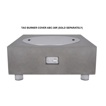 PyroMania Tao 41" Rectangular Charcoal Outdoor Propane Gas Fire Pit Table