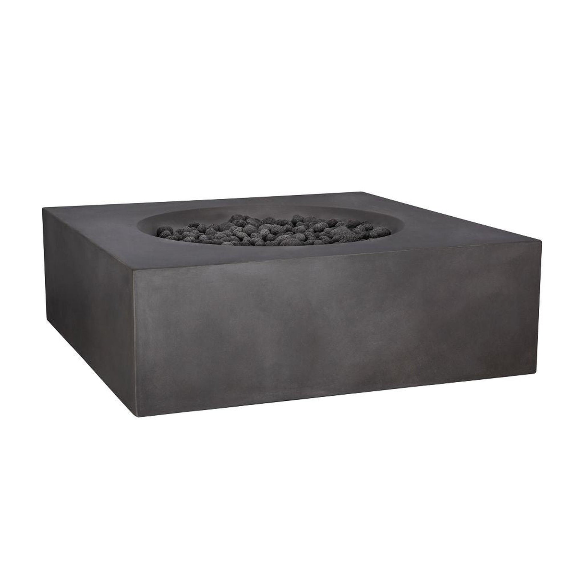 PyroMania Tao 41" Rectangular Charcoal Outdoor Propane Gas Fire Pit Table