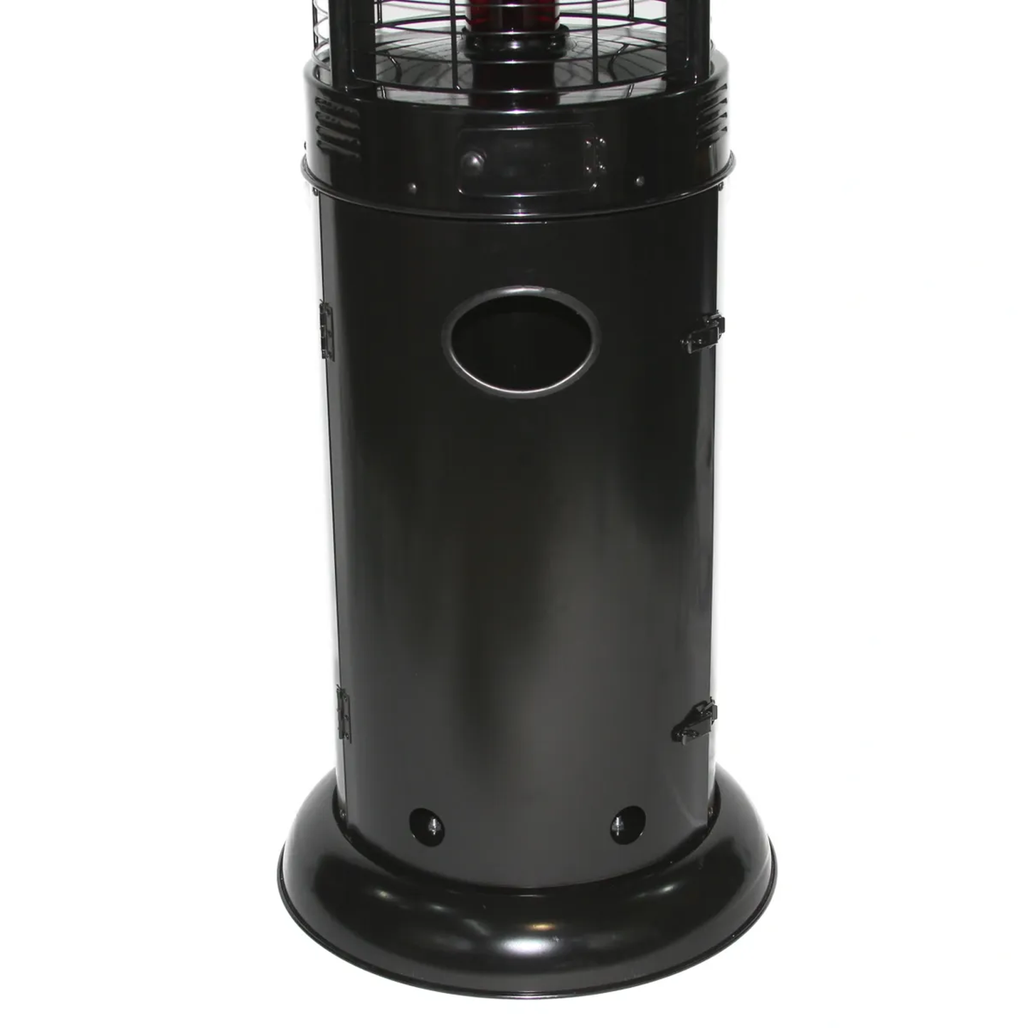 RADtec Ellipse Flame 80" Black with Ruby Glass Propane Patio Heater