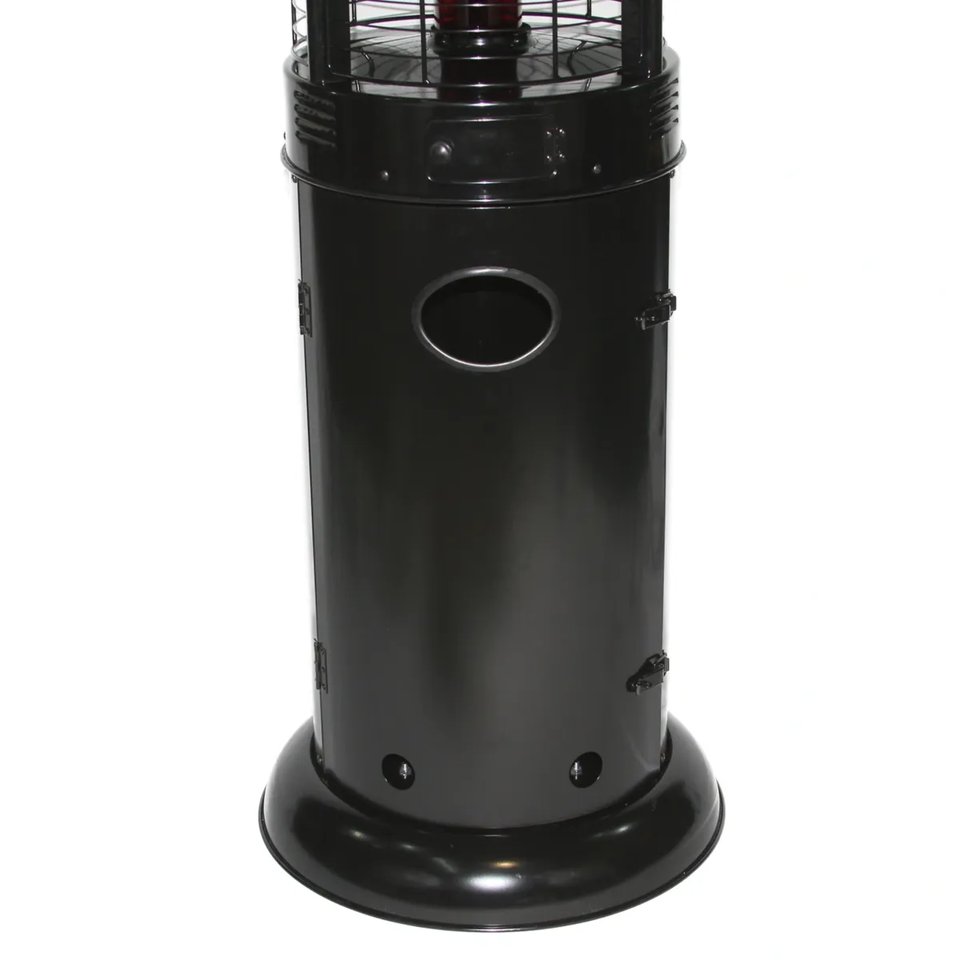 RADtec Ellipse Flame 80" Black with Ruby Glass Propane Patio Heater