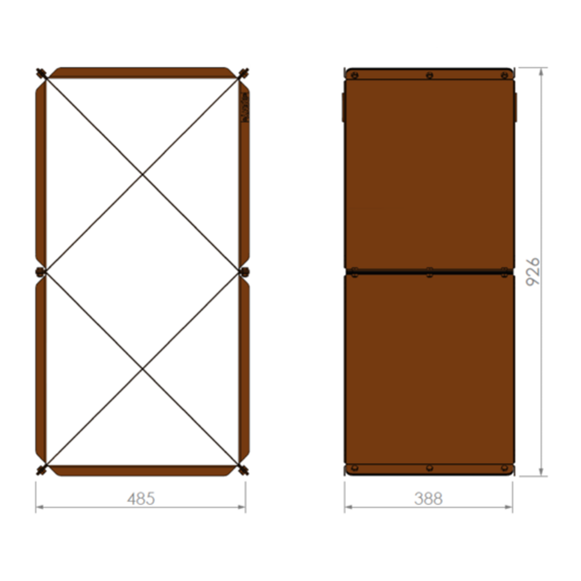 RB73 BloXX 2mm CorTen Steel Wood Storage