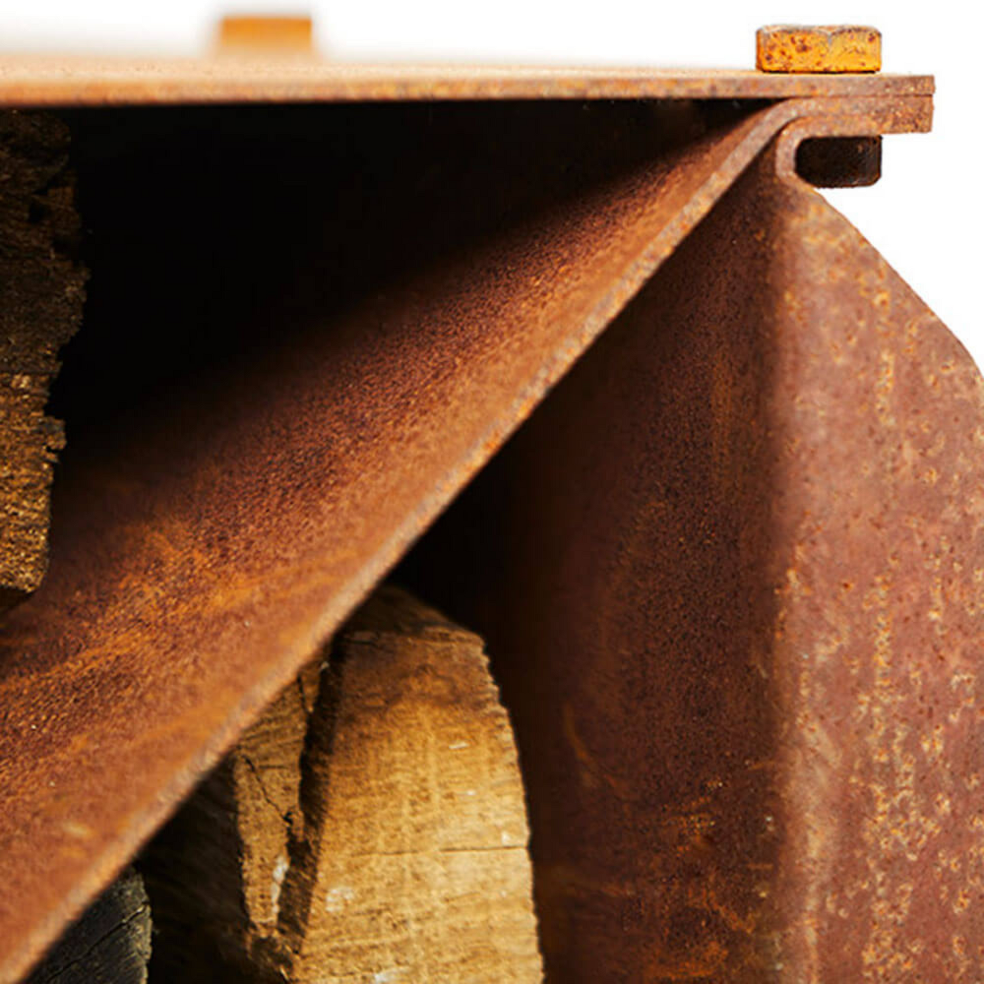 RB73 BloXX 2mm CorTen Steel Wood Storage