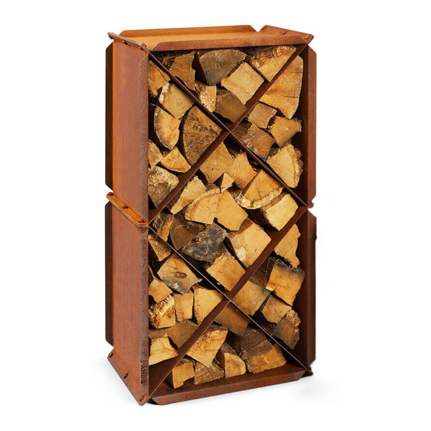 RB73 BloXX 2mm CorTen Steel Wood Storage