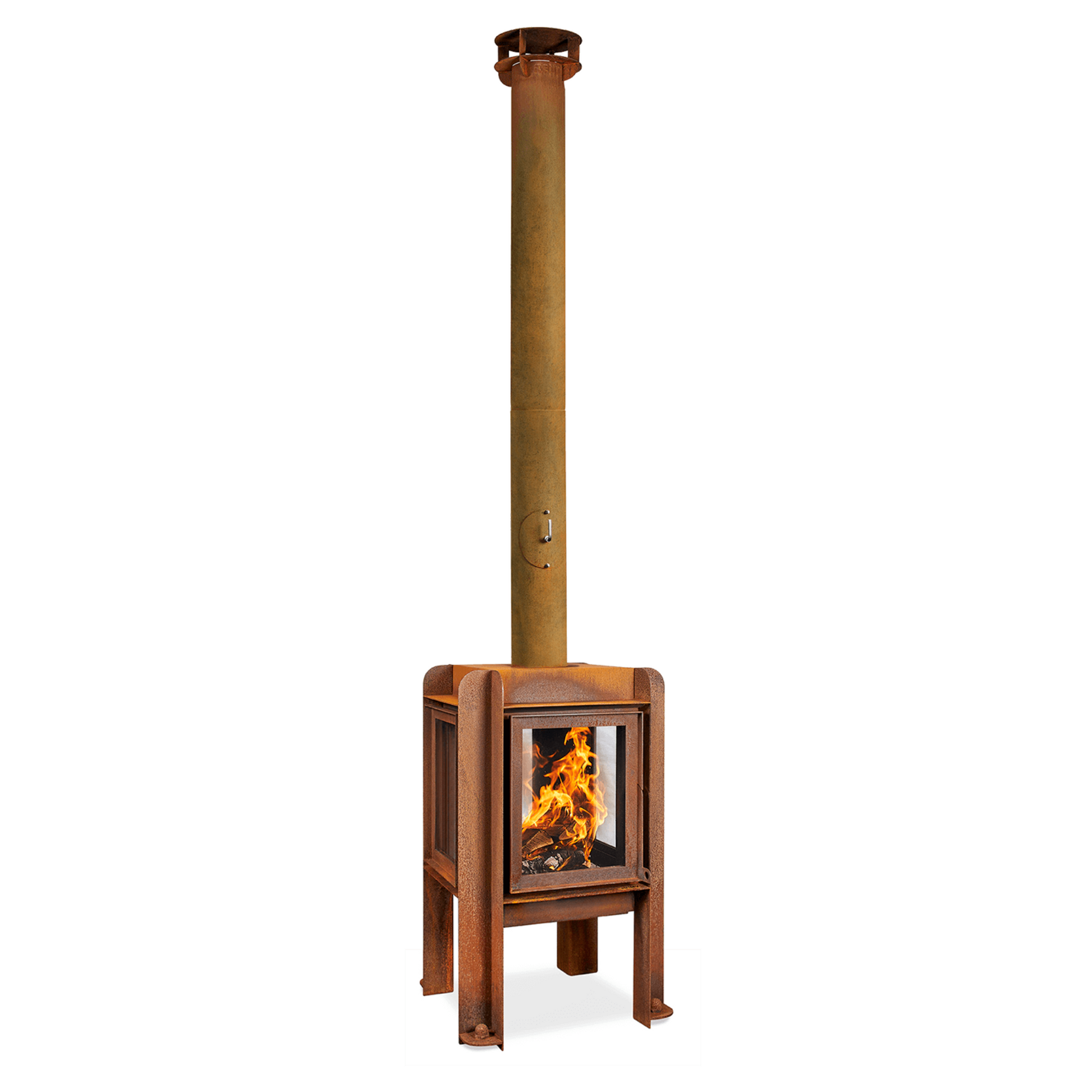 RB73 Fennek 50 4-Sided Glass Fireplace