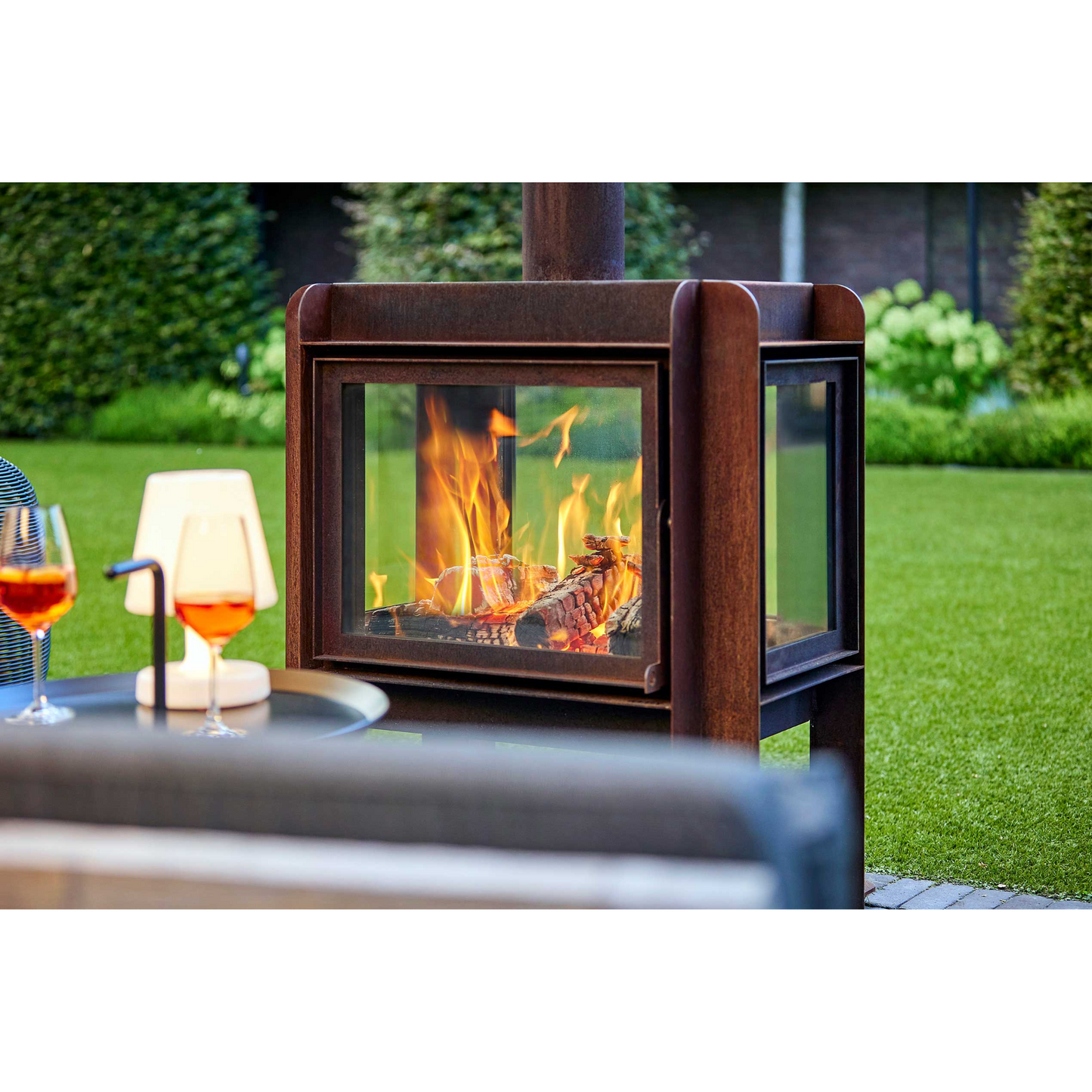 RB73 Fennek 80 4-Sided Glass Fireplace