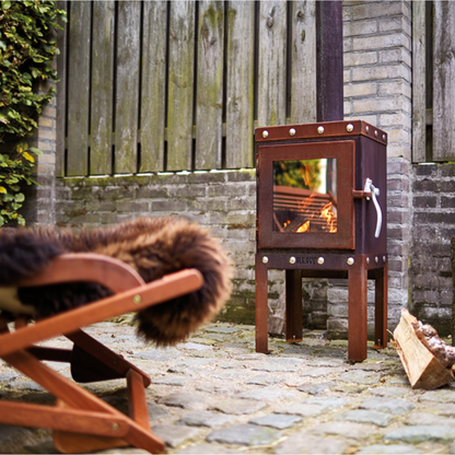 RB73 Piqua Compact CorTen Steel Wood Stove