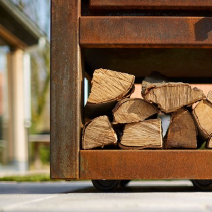 RB73 Quaruba CorTen Steel Mobile Base