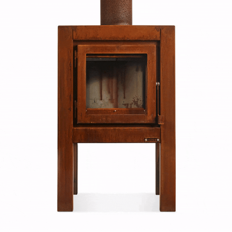 RB73 Quaruba L 3-Sided Glass Fireplace