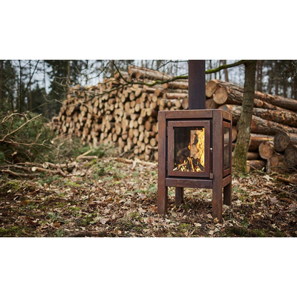 RB73 Quaruba XL 3-Sided Glass Fireplace