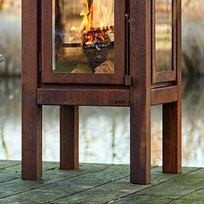 RB73 Quaruba XXL 3-Sided Glass Fireplace