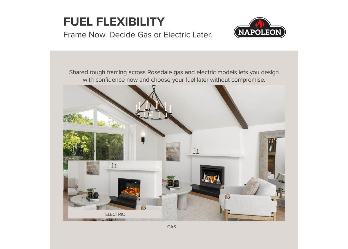 Napoleon Rosedale 2 Direct Vent Natural Gas Fireplace Insert