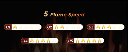R.W.FLAME 39" Black 750W-1500W Electric Fireplace Insert With Remote Adjustable Temperature and Flame