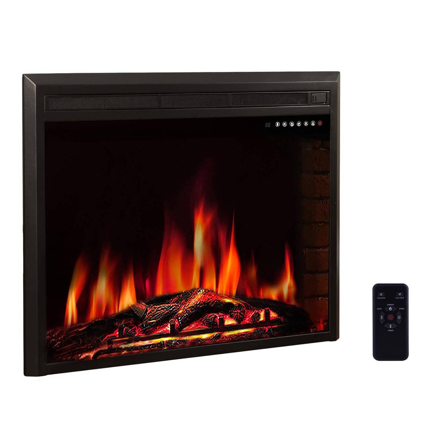 R.W.FLAME 39" Freestanding & Recessed Electric Fireplace Insert