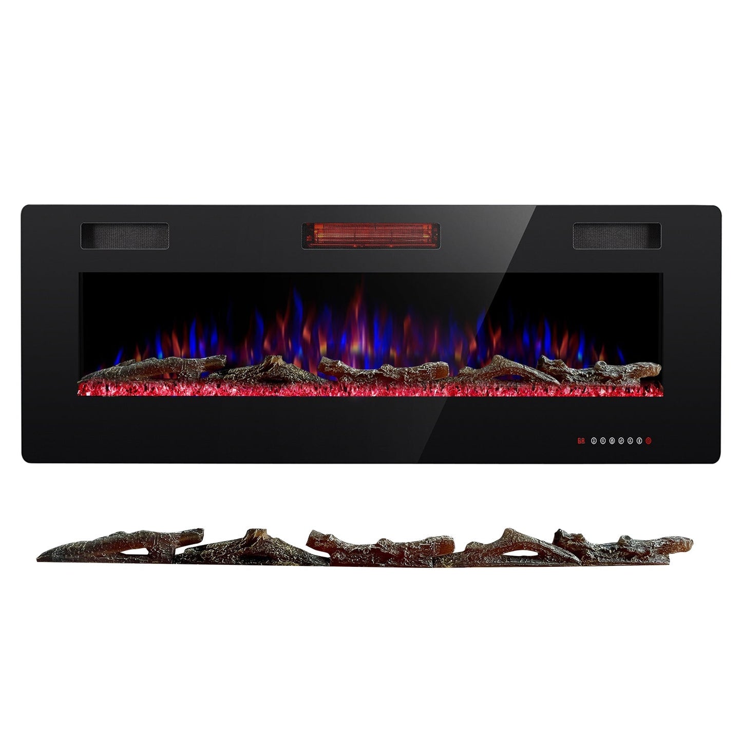 R.W.FLAME Petite Resin Wood Decorative Logs for 50" Electric Fireplace
