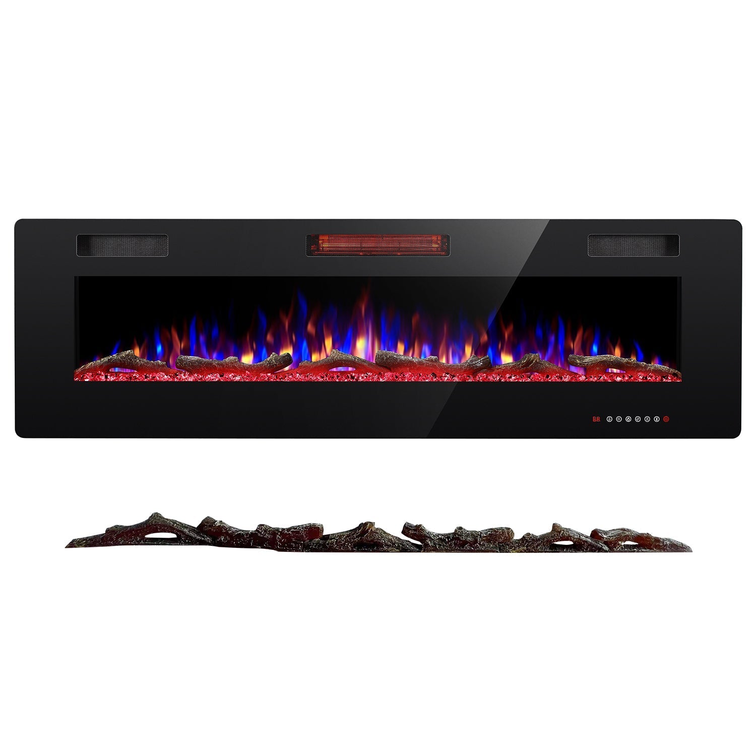 R.W.FLAME Petite Resin Wood Decorative Logs for 60" Electric Fireplace