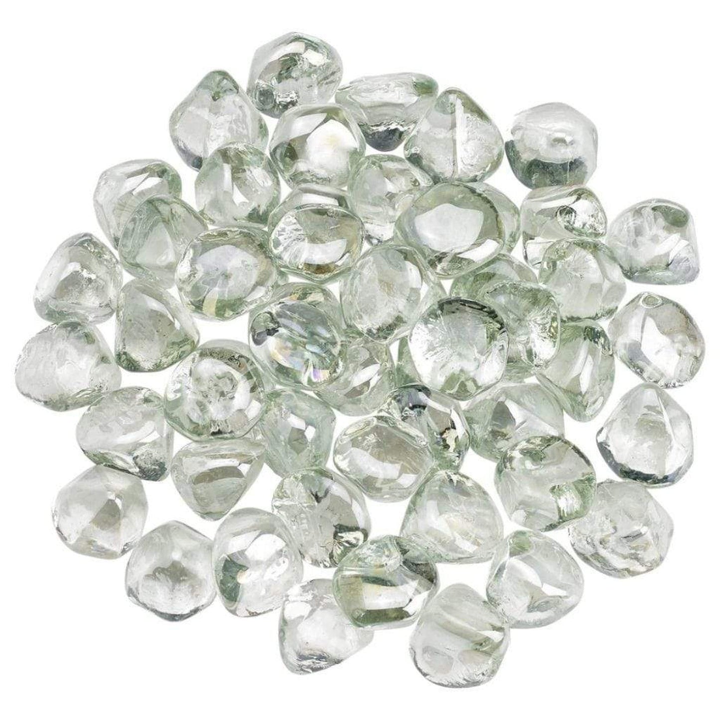Rain Drop Luster Zircon Fire Glass, 10 lb. in Bag