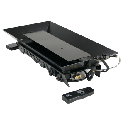 Rasmussen 16" Custom Pan Vented Burner with Variable Remote Standing Pilot in Valve Vanisher - Natural Gas