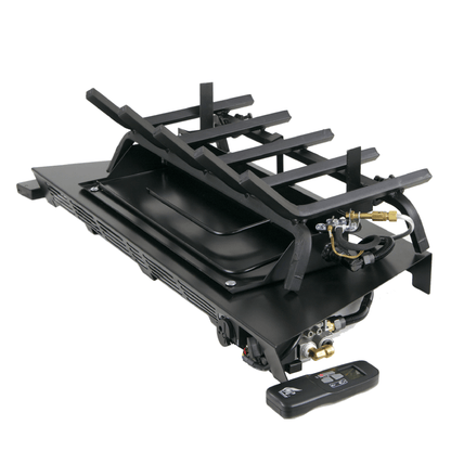 Rasmussen 20" Flaming EmberXTRA Vented Burner with Variable Remote Standing Pilot in Valve Vanisher - Propane