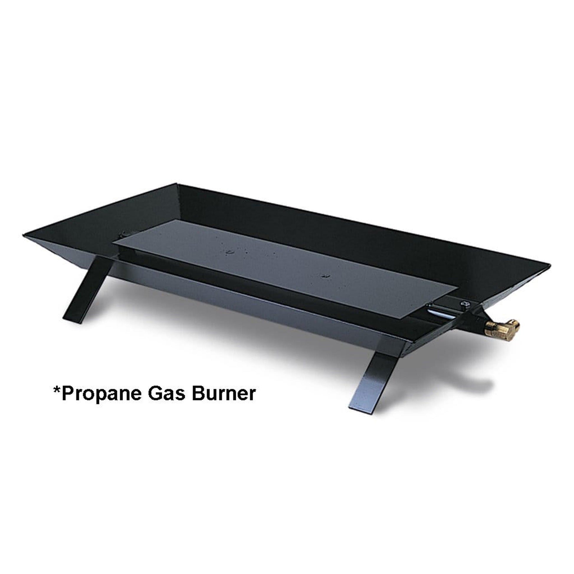 Rasmussen 21" Custom Pan Vented Burner with Strap Legs, Manual Valve