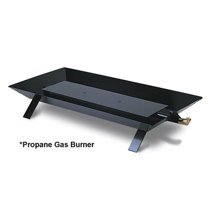 Rasmussen 21" Custom Pan Vented Burner with Strap Legs, Manual Valve